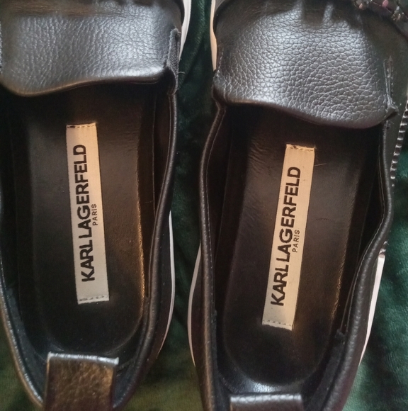 Karl Lagerfeld ParisLamirra Embellished Platform Sneakers Size 7 - Picture 9 of 12